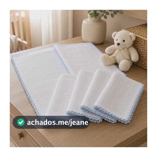 Fralda De Ombro Kit 6 Unidades  100% Algodão Picô