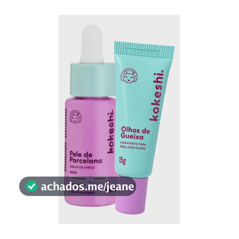 Kit Renovação Glow Sérum De Arroz E Olhos De Gueixa Kokeshi