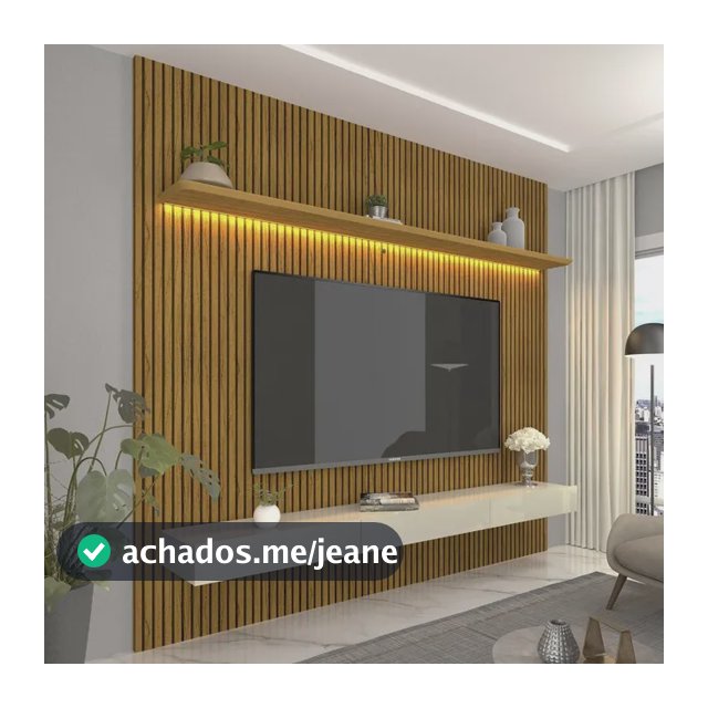 Painel Para Tv Até 90 Polegadas Impressão Ripada Com Ij Naturale