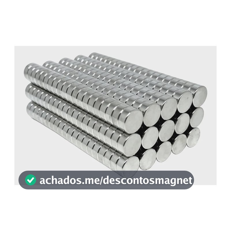 Imã De Neodímio Super Forte 10 Peça 13mm X 6mm 13x6