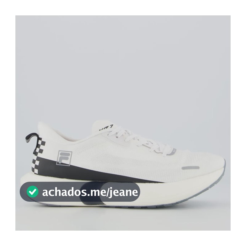Tenis Fila Kr7 Pro Speed Tech Feminino Branco E Preto Branco - 36,0 Br