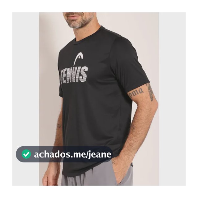 Camiseta Head Dry Wishbone Estampa Tennis