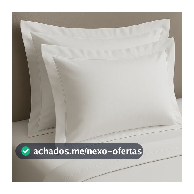 Kit 4 Fronha 50x70 Com Aba 600 Fios Algodão Premium
