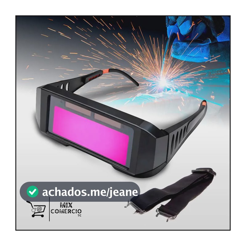 Óculos De Solda Para Soldador Profissional Com Escurecimento Automático Regulável Proteção UV IR DIN 9-13 Para Soldagem MIG TIG MAG Eletrodo Plasma Lente Fotossensível Alta Sensibilidade Ajustável