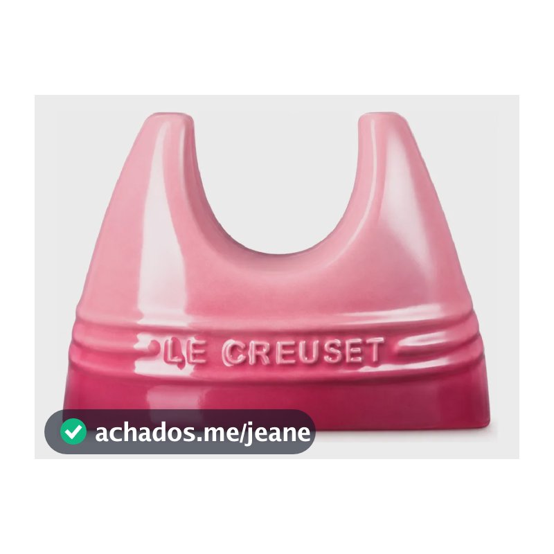 Suporte Para Tampa Le Creuset 13cm Em Cerâmica Rose Quartz .