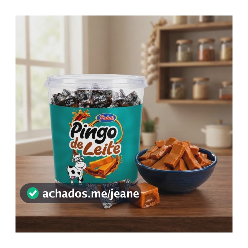 Doce Pingo De Leite Paluti 500g Com 50 Unidades Original