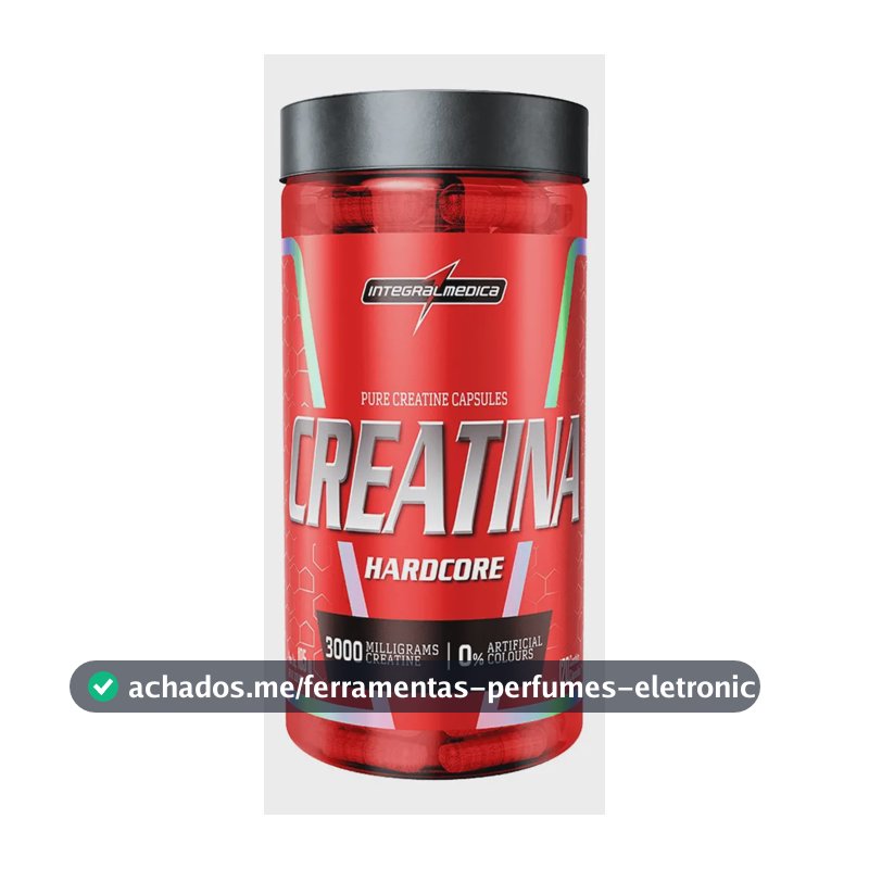 Creatina Integralmédica Hardcore em cápsula Sem sabor x 105g de 120 un