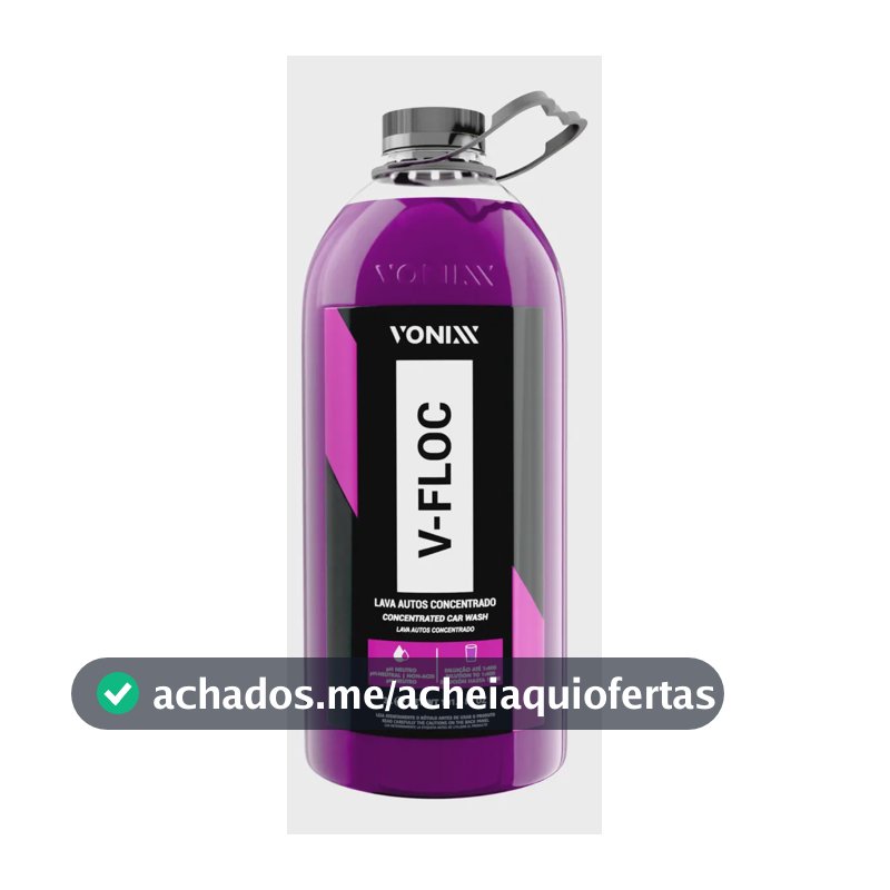 Shampoo V-Floc Automotivo Concentrado Vonixx Ph Neutro 3L
