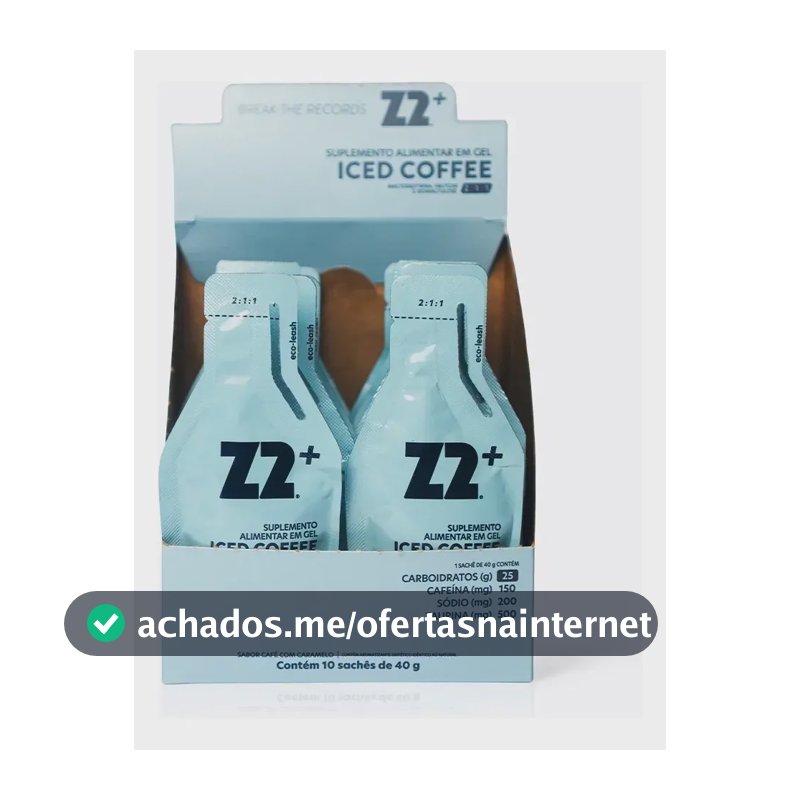 Energy Gel Z2+ Display 10 Unidades 25carb - 400g Sabor Café Gelado