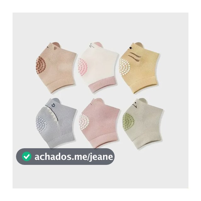 Kit 3 Pares Joelheira Protetor De Joelho Infantil