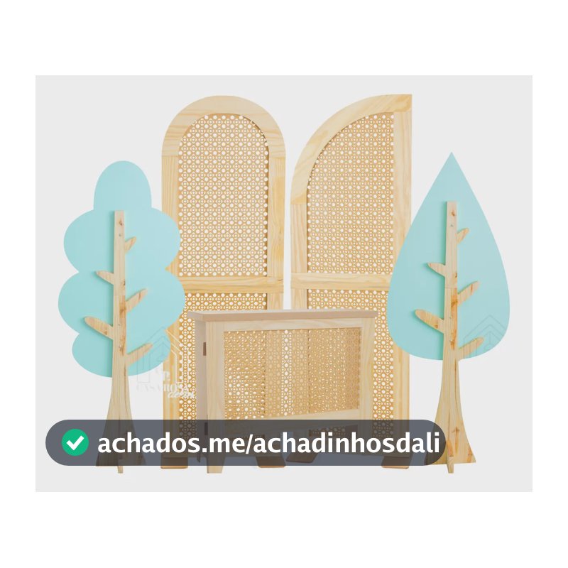 Kit Festa Em Mdf Palha Pinus Uso Decorativo