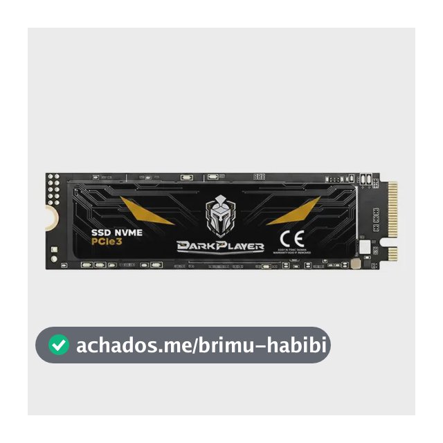 Ssd 1tb Nvme Gen 3 Darkplayer Pro Gamer Alta Performance Preto