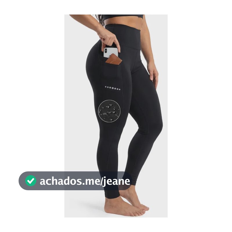 Calça Legging Dravoxi Selene Feminina Adulto Alta Preto M