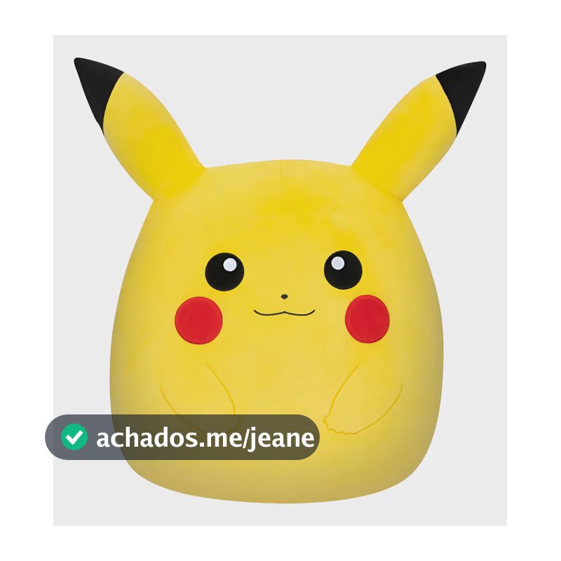 Boneco Pelúcia de 25 cm do Pokémon Pikachu Amarelho Sunny Brinquedos