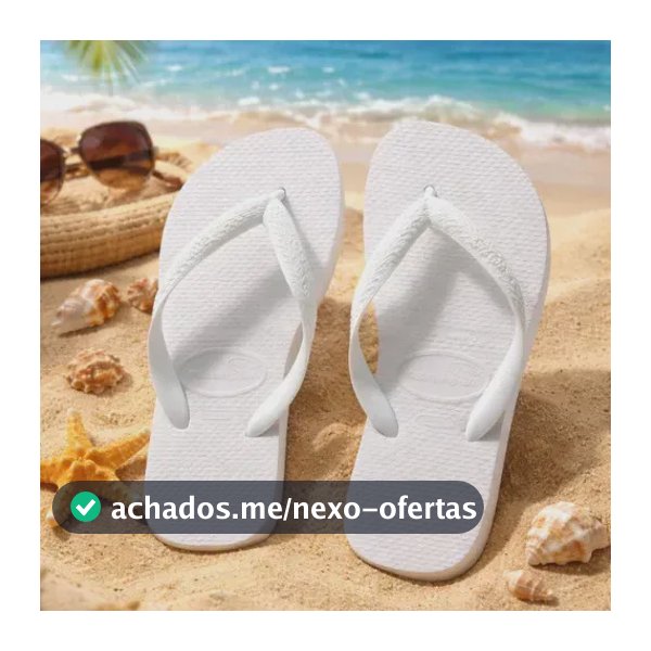Chinelo Unissex Top Havaianas Liso Branco