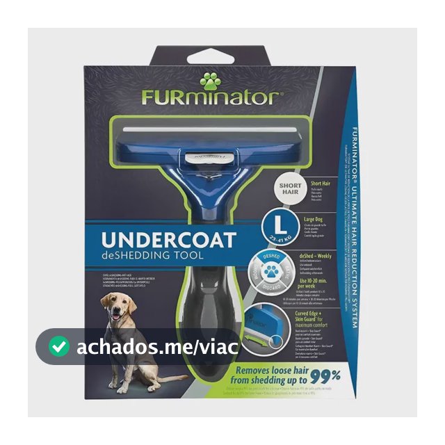 Rasqueadeira Furminator Para Cães Grandes + Brinde