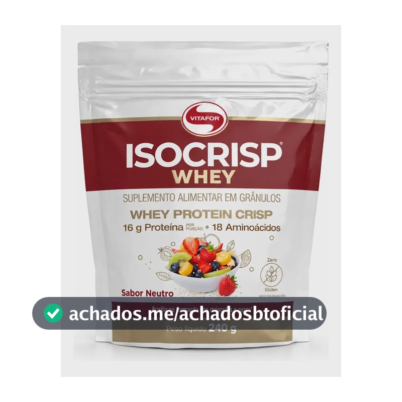 Isocrisp Whey Pouch 240g Vitafor