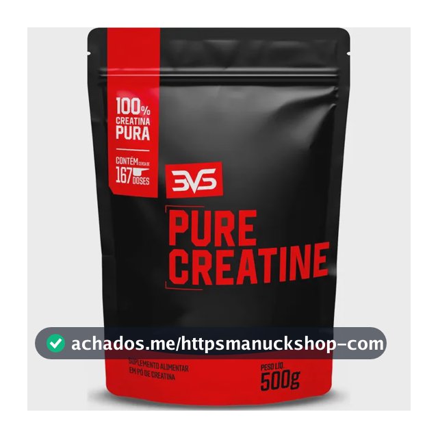 CREATINA MONOHIDRATADA 500g - 100% Pura - 3VS Nutrition