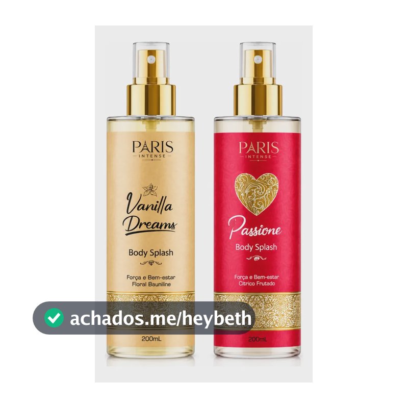 Kit 2 Body Splash Da Virginia Fonseca 200ml Perfume Feminino