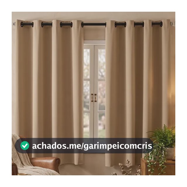 Cortina 2,20x1,40 Para Quarto/sala Em Oxford