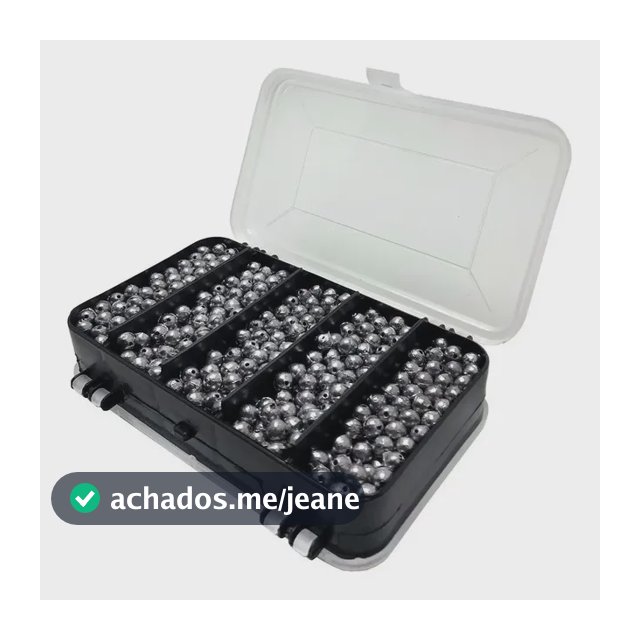 Kit Estojo Organizador Com Chumbadas 500 Gr De 2gr