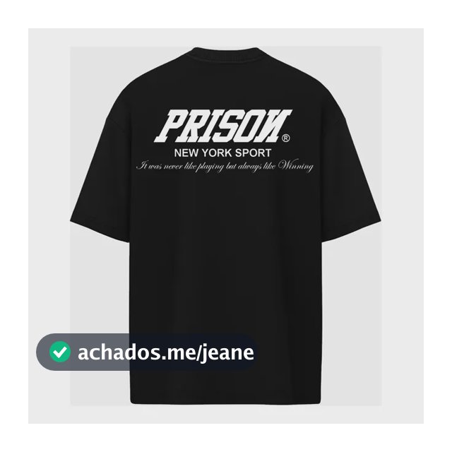 Camiseta Oversized Box Essentials Preta