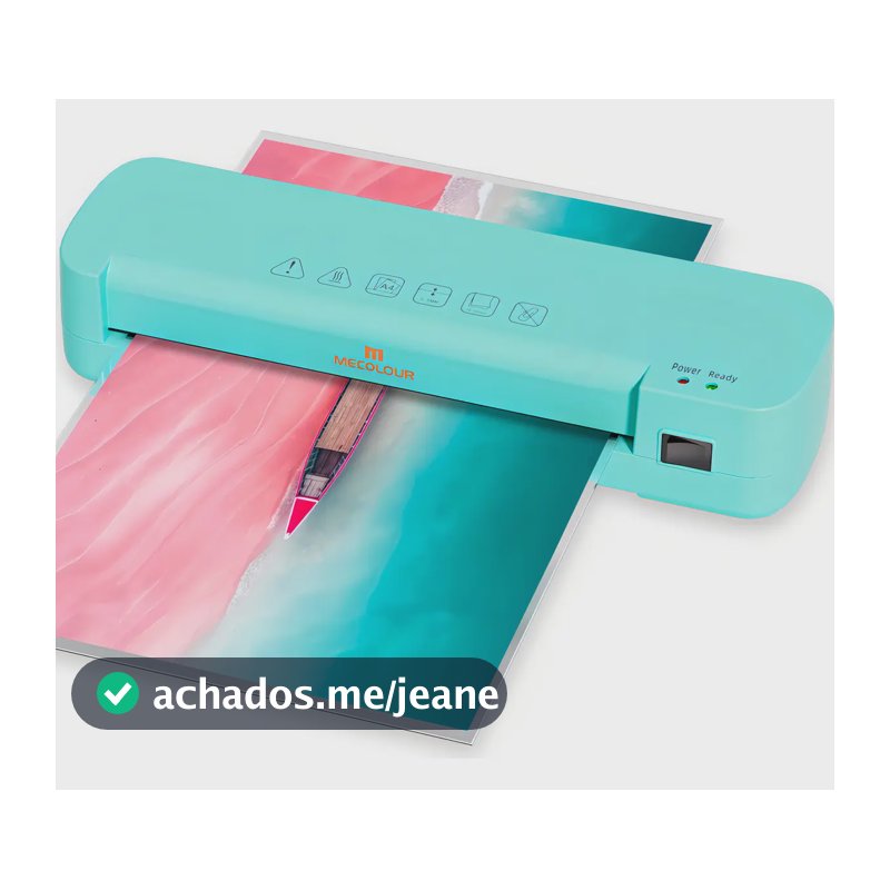 Laminadora A4 70mic 100mic Plastificacao Quente Rapida Compacta Antienrosco Silenciosa Mecolour