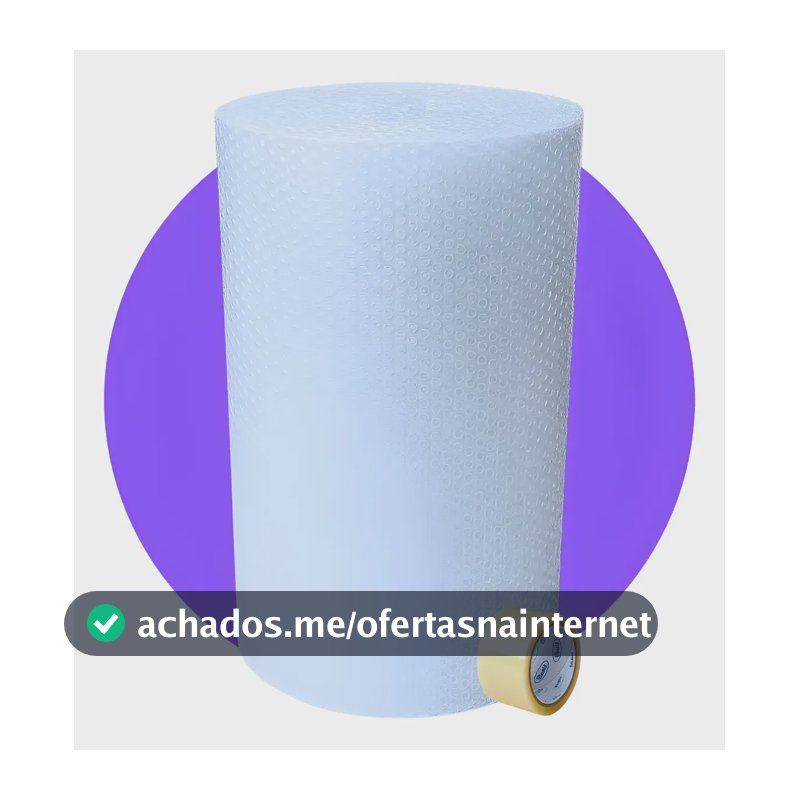 Plástico Bolha Reforçado 60cm X 50m Ideal P/ Mudança Frágil Transparente