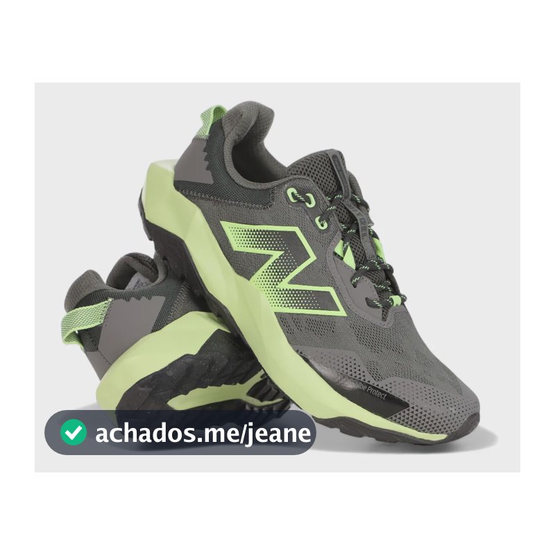 Tênis New Balance Nitrel V6 Masculino Corrida Trilha Cinza-verde 40 Br