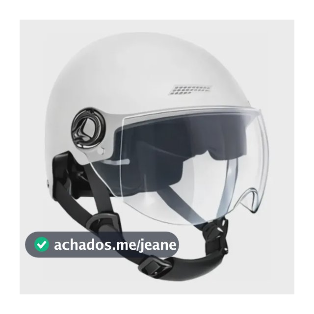 Capacete C/ Viseira Cristal Bike Scooter Elétrica