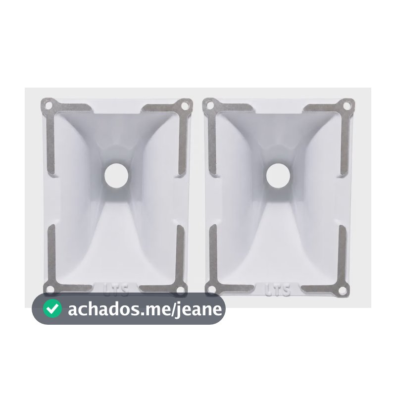 Kit Com 2 Lente Lts 1209 Para Corneta  Paredão Trio Branco Branco
