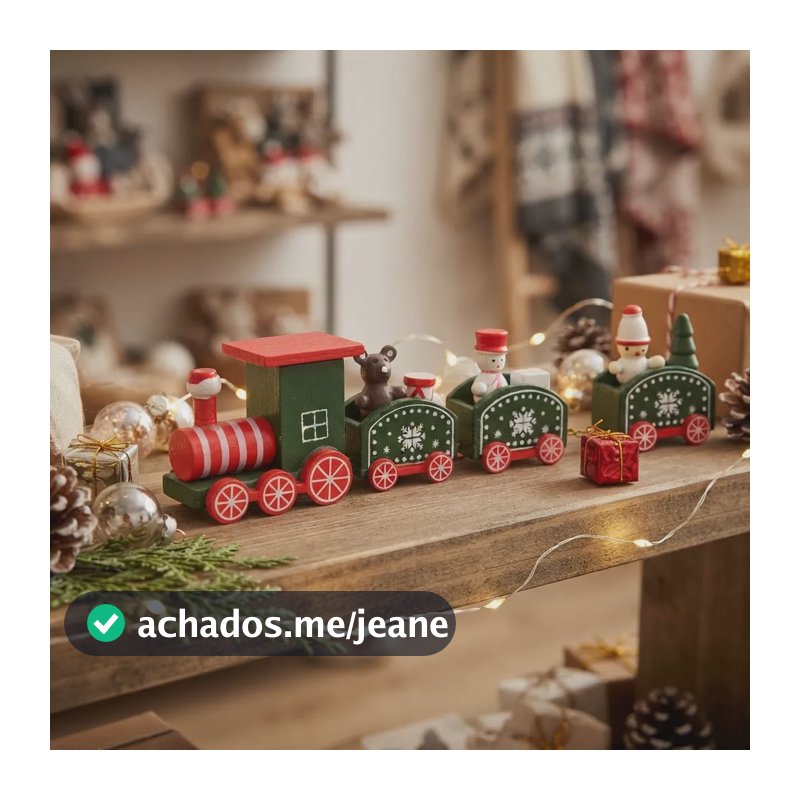 Trenzinhos De Natal Miniaturas Vermelho 27,5 Cm Verde-musgo
