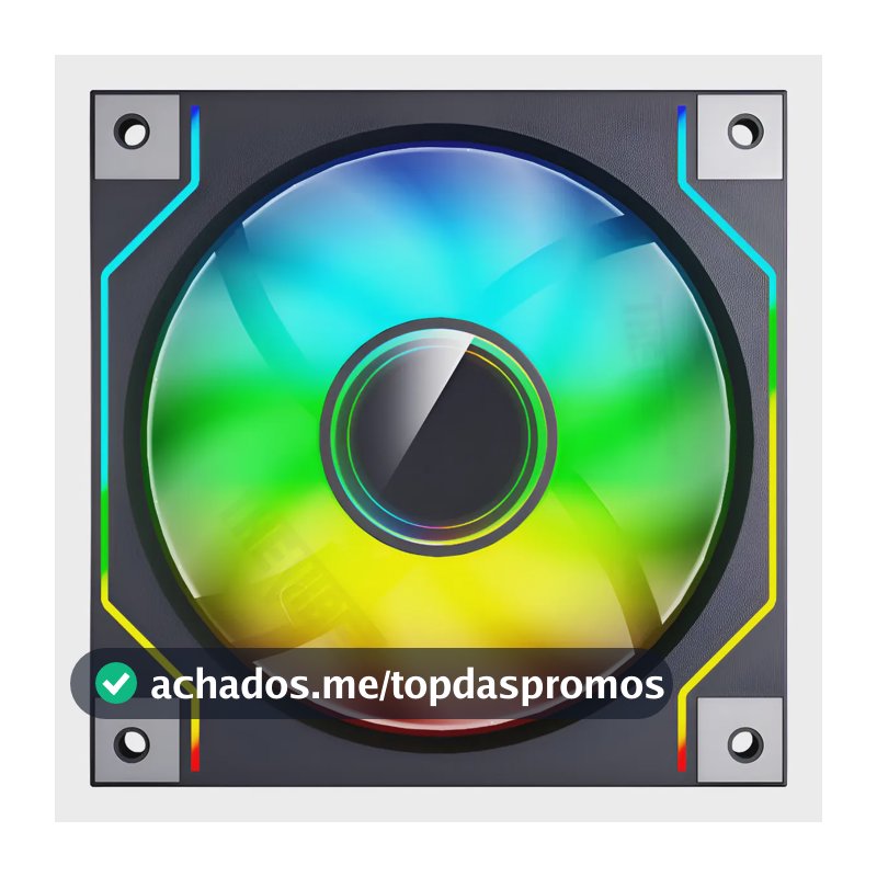 Ventoinha Gamer Darkflash DM20 120mm ARGB PWM Preto para PC