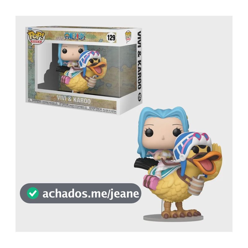 Boneco Funko Pop! Rides Deluxe One Piece Vivi E Karoo candide