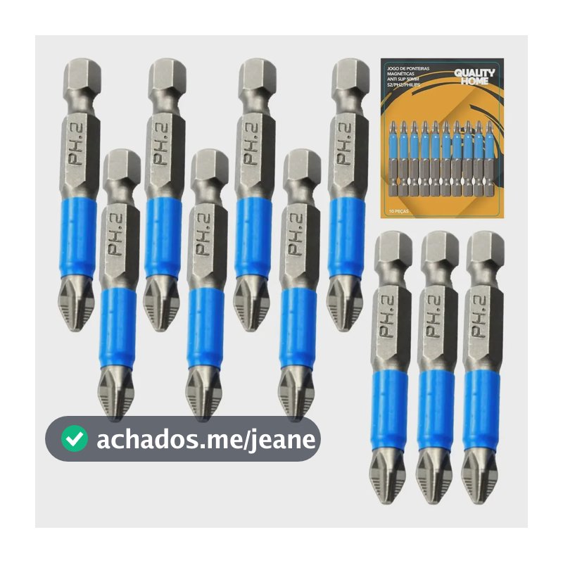 Bits Quality Home Ph2 Antiderrapante Magnético 5cm Madeira