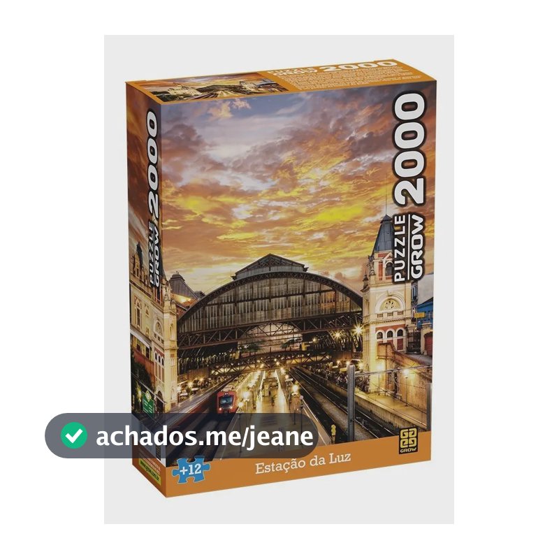 Quebra-Cabeça - 2000 Peças - Estação da Luz - Grow - 3737
