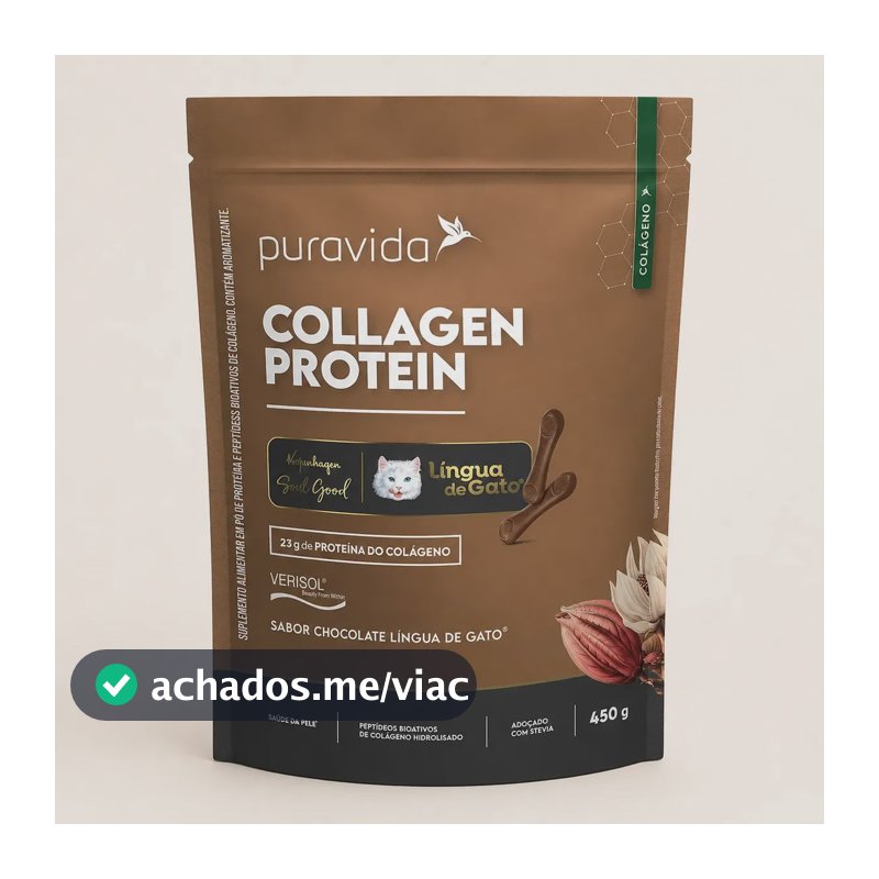 Colágeno Pura Vida Premium em pó sabor Chocolate x 450g