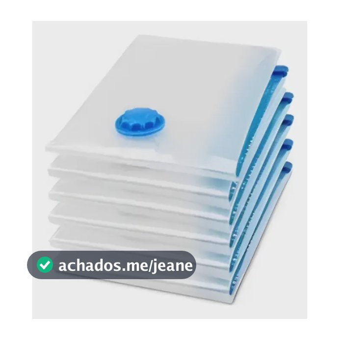 Kit 5 Sacos Vácuo 110x70cm Para Cobertores E Roupas Cama