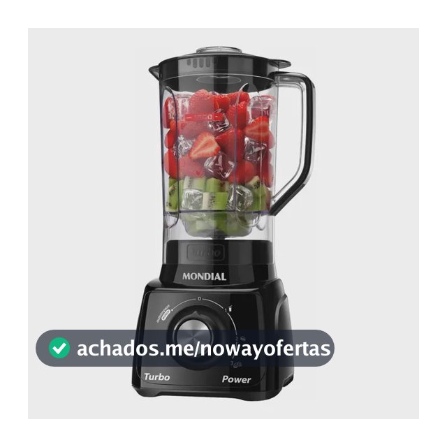 Liquidificador Turbo Power Mondial 550W - L-99 FB