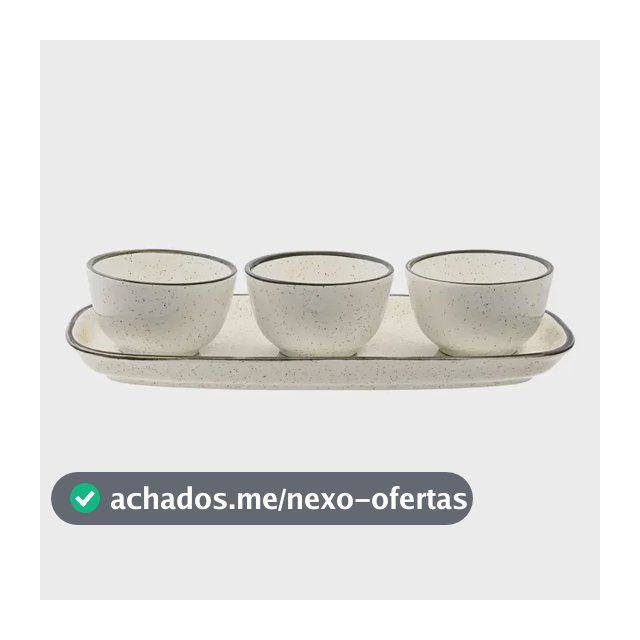 Conjunto Para Servir 4 Peças Brisa Unni Oxford