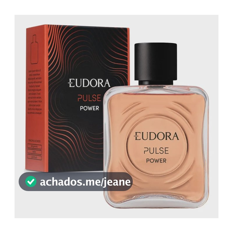 Perfume Eudora Masculino Pulse Power - Vibrante E Sofisticado