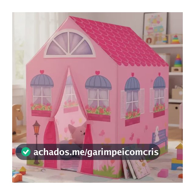 Barraca Infantil Minha Casinha Tenda Toca Cabana Menina Rosa
