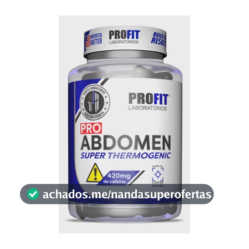 Termogênico Pro Abdomen 420mg 60 Cápsulas Profit Sem Sabor