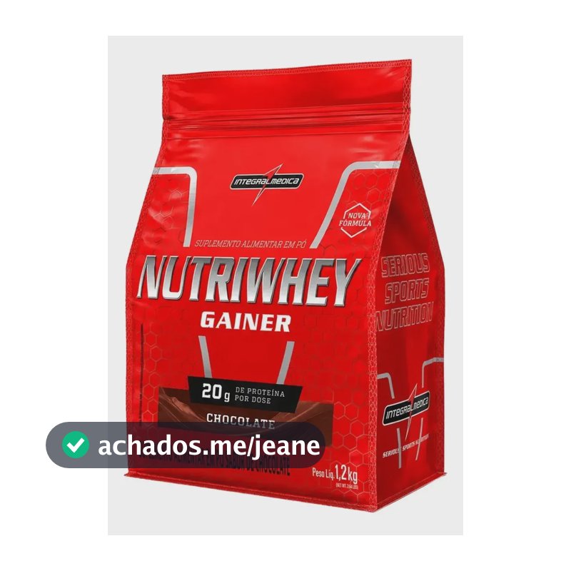 Nutriwhey Gainer Protein 1,2 Kg - Integralmedica Chocolate