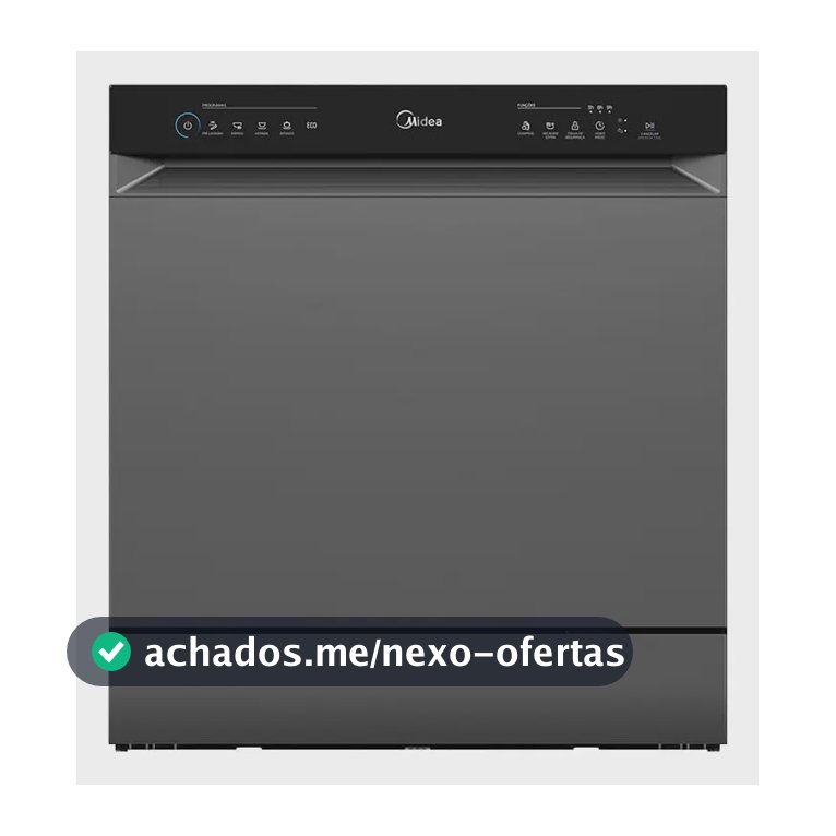 Lava-louças Midea Toutch 8 Serv. (Mdwtf08s1/mdwtf08s2) Cinza 220v