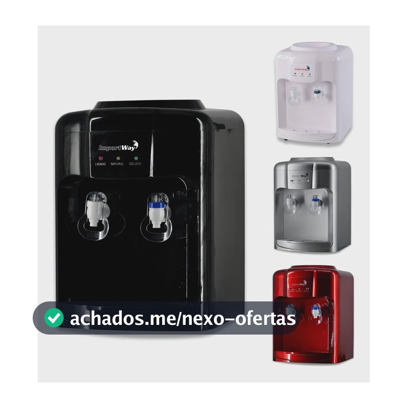 Bebedouro Refrigerador Dispenser De Água Gelada Para Galão 10l Ou 20l Preto