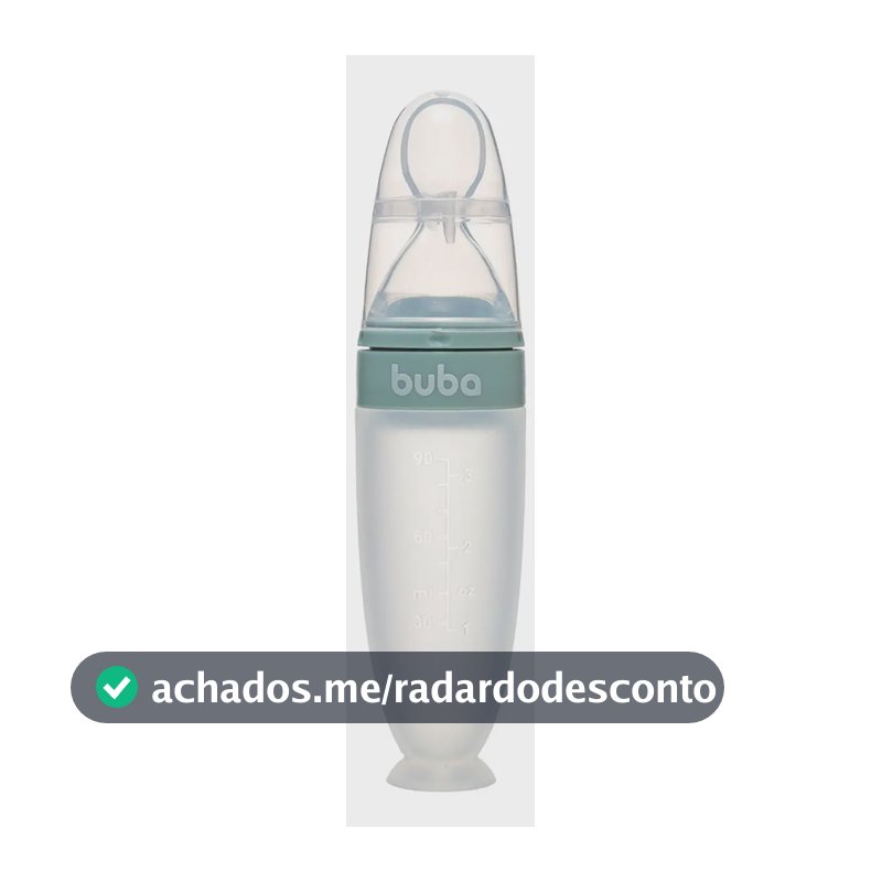 Colher Dosadora Em Silicone Com Ventosa Verde 18881 - Buba