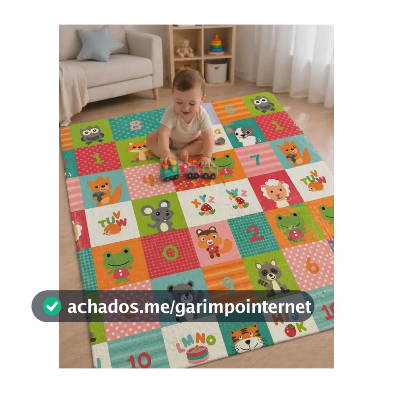 Tapete De Atividades Bebês Interativo Educativo Brinquedo
