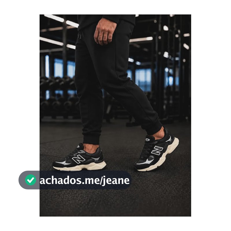 Tênis New Running 9060 Academia Confortavel Envio Imediato Preto 40