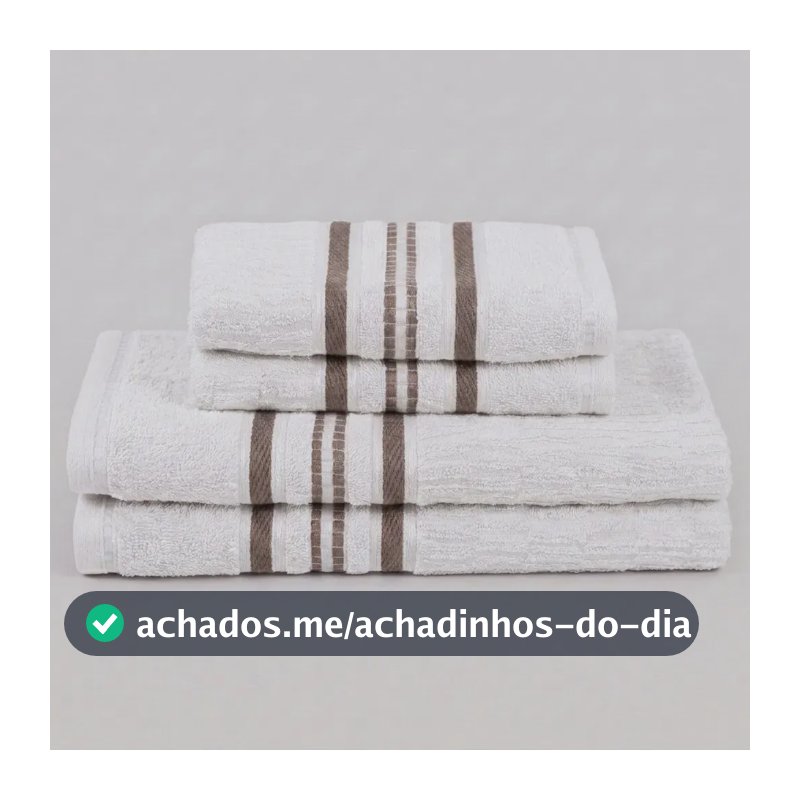 Jogo De Toalha Standard (4 Peças) - Branca Mercado Livre Basics